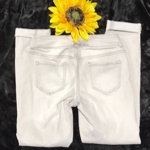 Maurices Pale Gray Skinny Jean Sz Small